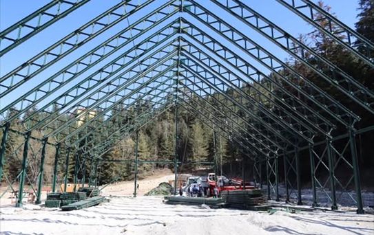 Küre'de Yeni Spor Tesisi İnşaatı Devam Ediyor