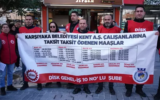 Karşıyaka'da İşçiler Maaş ve Görev Değişikliğine Tepki Gösterdi