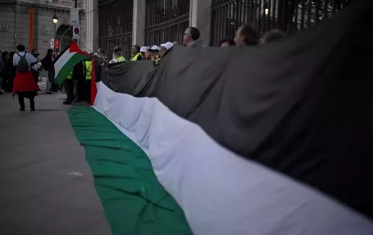 Madrid'de Savaş Karşıtı Eylem