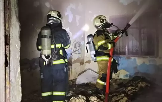 Kızıltepe'de Müstakil Evde Yangın