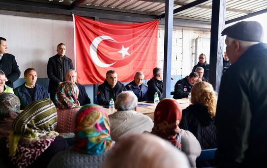 Vali Toros Heyelan Bölgesinde İnceleme Yaptı
