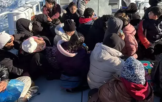 Muğla'da 44 Düzensiz Göçmen Kurtarıldı