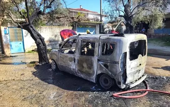 Nazilli'de Araç Yangını