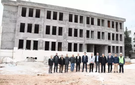 Nusaybin'de Yeni Okul İnşaatı İncelendi