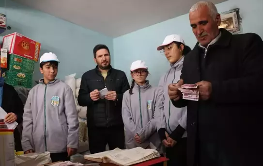 Okulda projeye dönüştürülen Osmanlı geleneğiyle veresiye borçları kapatılıyor