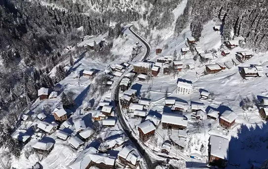 Ayder Yaylası'nda Kar Manzaraları