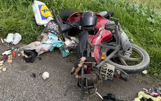 Salihli'de Motosiklet Kazası: 1 Yaralı