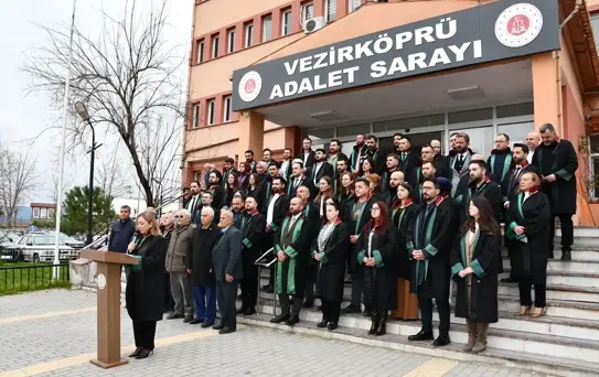 Vezirköprü'de Avukata Saldırıya Tepki