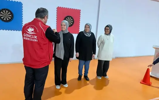 Bafra'da Kadınlar Günü Dart Turnuvası