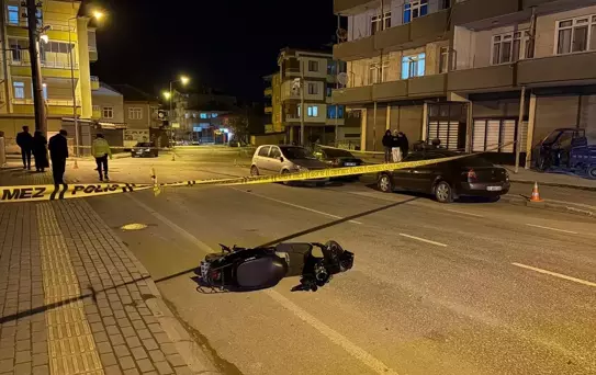 Vezirköprü'de Motosiklet Kazası