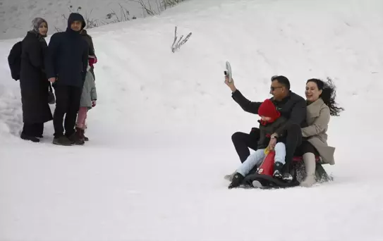 Sarıkamış'ta Kızak Keyfi