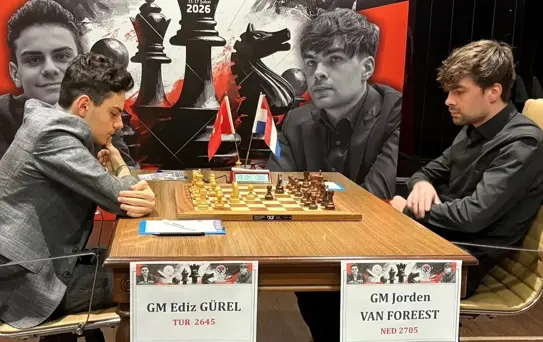 Gürel ve van Foreest Maçında Dördüncü Oyun Beraberlik