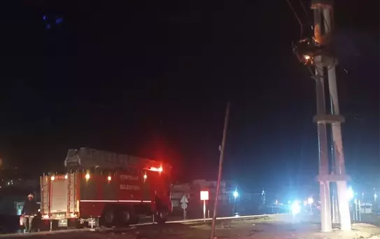 Kurtalan'da Trafo Yangını
