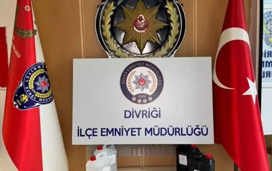 Sivas'ta Kaçak Etil Alkol Operasyonu