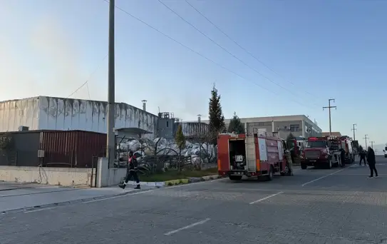 Tire'de Atık Geri Kazanım Deposunda Yangın