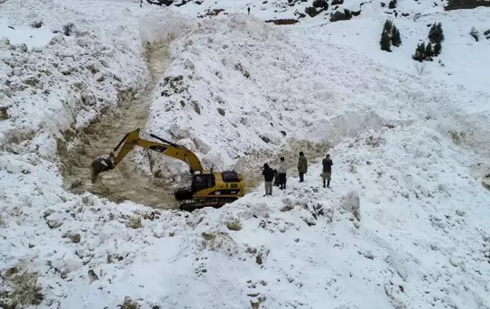 Çatak'ta Çığ Sonrası Yol Yeniden Açıldı