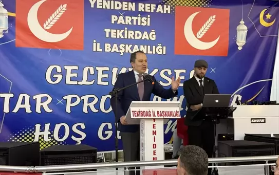 Erbakan Tekirdağ'da İftar Programında