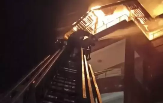 Sorgun'da Apartman Yangını