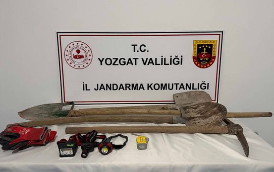 Yozgat'ta İzinsiz Kazı Yapan 5 Zanlı Yakalandı