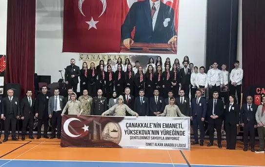 Yüksekova'da Çanakkale Deniz Zaferi dolayısıyla program düzenlendi