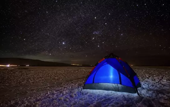 Çıldır Gölü'nde Buz Üstünde Kamp