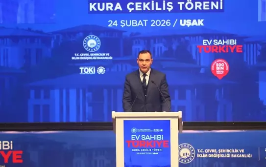 Uşak'ta 2.558 Konutun Kura Çekimi Yapıldı