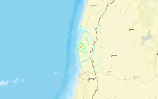 Şili'de 6.2 Büyüklüğünde Deprem
