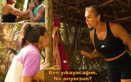 Survivor'da Nagihan, Serenay'ı hastanelik etti