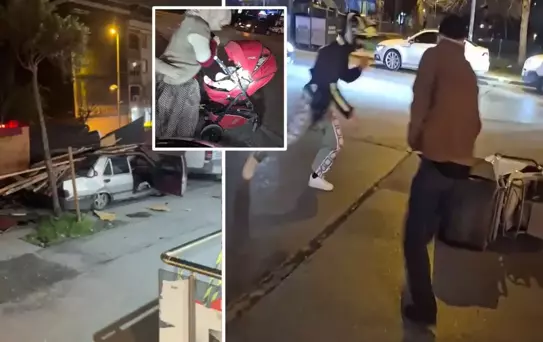İstanbul'u kuvvetli fırtına vurdu! Ayakta durmak dahi güç