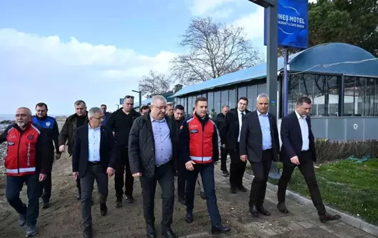 Akın, Lodos'un vurduğu Körfez'de