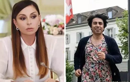 Mihriban Aliyeva'dan muhalif gazeteciye ders niteliğinde cevap: Sen değil miydin kadın kıyafeti giyen?