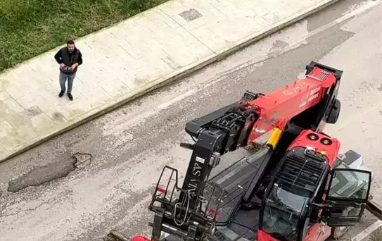 Edirne'de Kepçe İle Romantik Sürpriz