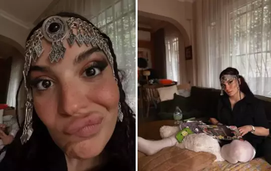 Yanlışlıkla bağırsağı kesilen Aslı Bekiroğlu son durumunu paylaştı