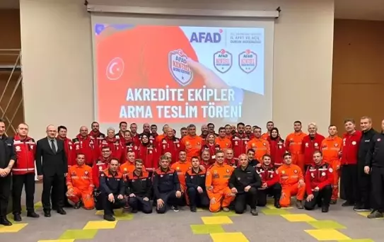 Erzincan'da Arama Kurtarma Ekiplerine Akreditasyon