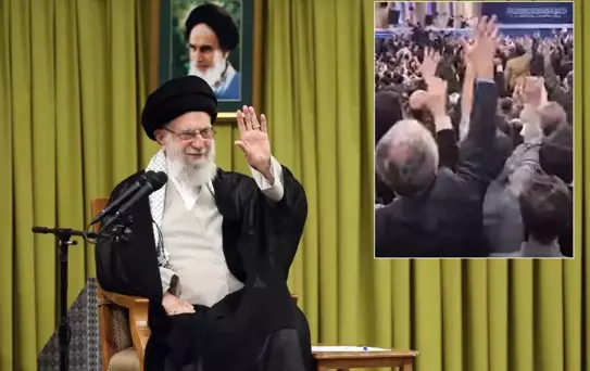 Görüntü İran'dan! Onlarca kişi Hamaney için Türkçe slogan attı