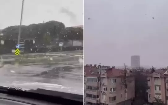 Sıcaklıklar aniden düştü, İstanbul'da kar yağışı başladı