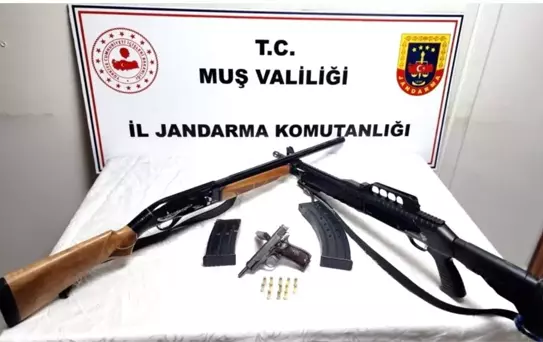 Muş'ta Ruhsatsız Silah Operasyonu