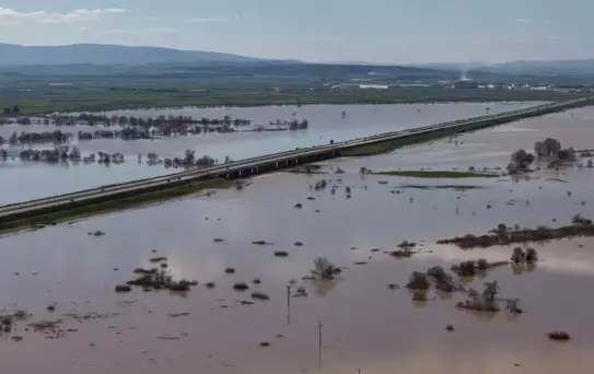 Bursa'da Taşkın: 5 Bin Dönüm Arazi Su Altında
