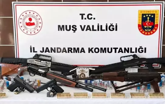 Muş'ta Ruhsatsız Silah Operasyonu