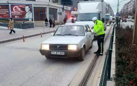 Bozüyük'te Dronlu Yaya Geçidi Uygulaması