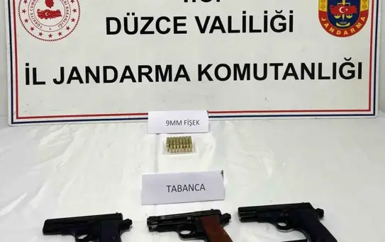 Düzce'de Ruhsatsız Silah Operasyonu