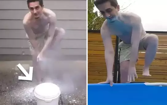 Ünlü YouTuber, girdiği havuzdan kupkuru çıktı