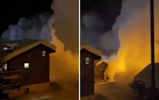 Çığ, koca köyü saniyeler içinde yuttu