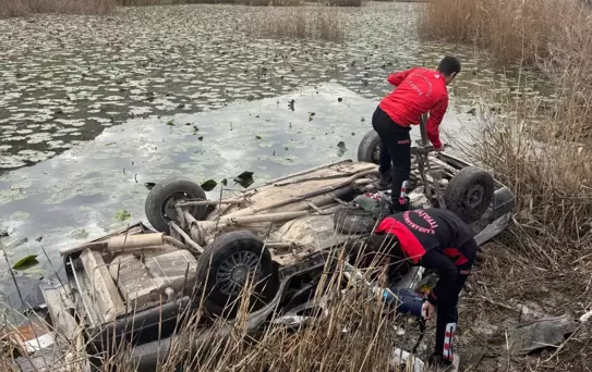 Kahramanmaraş'ta otomobil göle düştü, sürücü hayatını kaybetti