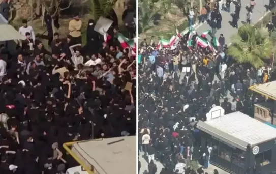 İran'da tehlikeli gerginlik! Öğrenciler karşı karşıya geldi