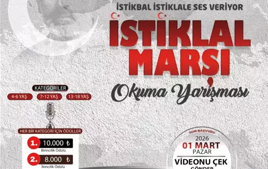İstiklal Marşı Okuma Yarışması'nda başvurular başlıyor