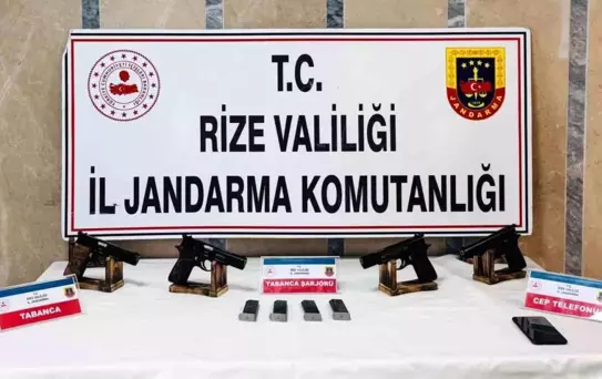 Rize'de Silah Operasyonu: 1 Gözaltı