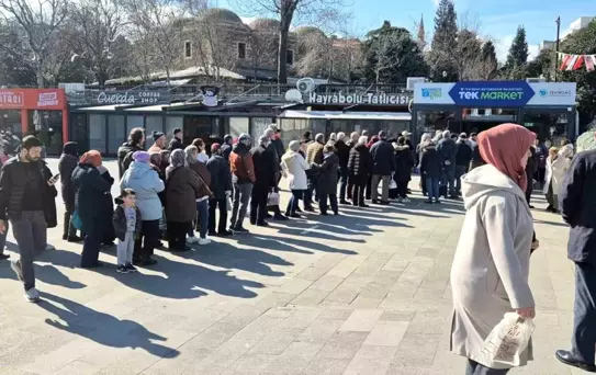 Tekirdağ Büyükşehir Belediyesinin uygun fiyatlı et satışı yoğun talep görüyor