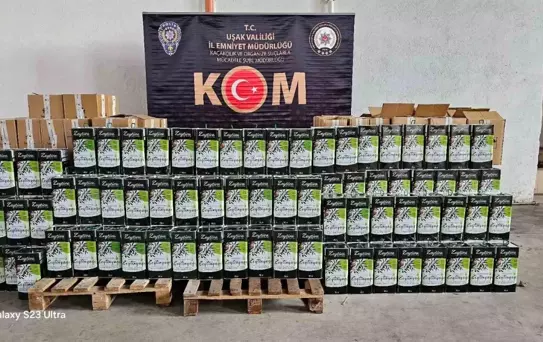 Uşak'ta Kaçak Zeytinyağı Operasyonu