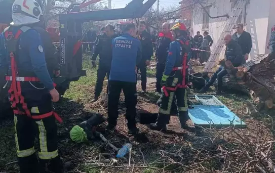 Denizli'de Kadın Su Kuyusuna Düştü